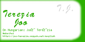 terezia joo business card